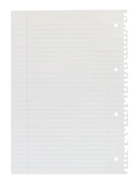 A4 page of notepad Stock Photos