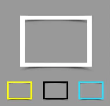 A4 paper frame horizontal Illustrazione stock