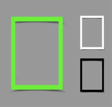 A4 paper frame vertical Stock Illustration
