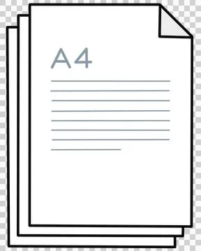 A4 paper Stock Illustration