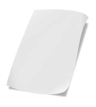 A4 paper with shadow Illustrazione stock