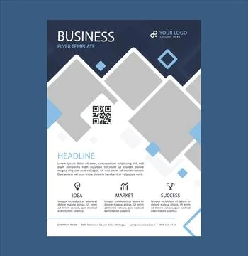 A4 poster design Stock Illustration