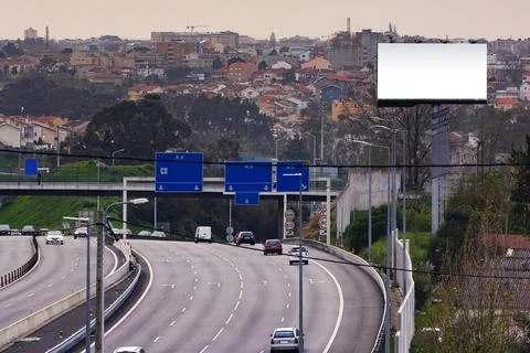 A4 Road Mockup Stock Photos