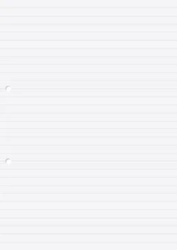 A4 sheet of line Paper Sheet. Stock Illustration