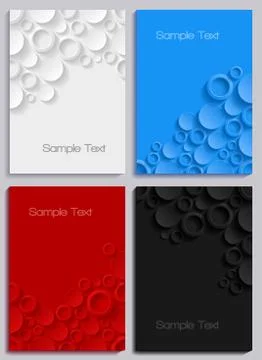 A4 size covers design set Stock-Illustration