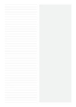 A4 Size Notes Template | Clean Minimal Study Notes Design Stock Illustration
