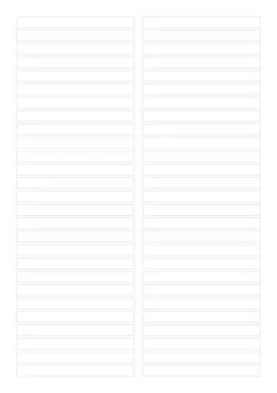 A4 size notes template Stock Illustration