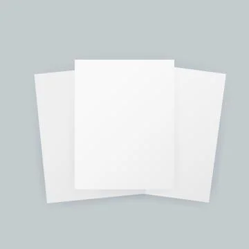 A4 sized vector frame poster blank paper mockup. Vector illustration. イラスト素材