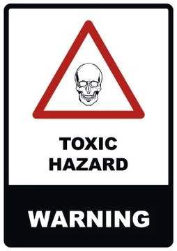 A4 Toxic Hazard Sign Stock Illustration
