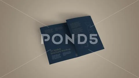 A4 Tri Fold Brochure Mockup PSD Template