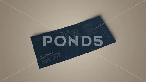 A4 Tri Fold Brochure Mockup PSD-Vorlage