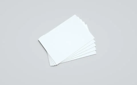 A5 Flyer / Brochure Mock-Up - Multiple Flyers. 3D Illustration Stock Illustration