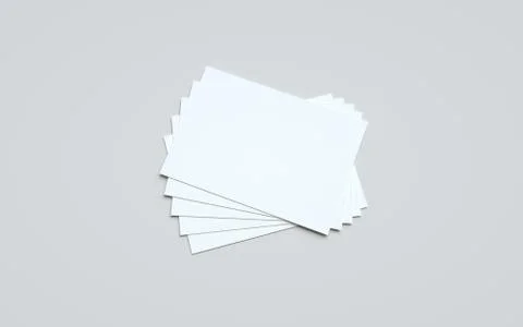 A5 Flyer / Brochure Mock-Up - Multiple Flyers. 3D Illustration Stock Illustration
