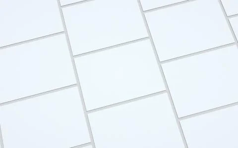 A5 Flyer / Brochure Mock-Up - Multiple Flyers. 3D Illustration Stock Illustration