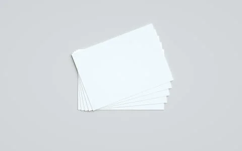 A5 Flyer / Brochure Mock-Up - Multiple Flyers. 3D Illustration Stock Illustration