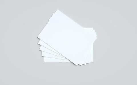 A5 Flyer / Brochure Mock-Up - Multiple Flyers. 3D Illustration Stock Illustration