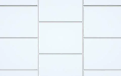 A5 Flyer / Brochure Mock-Up - Multiple Flyers. 3D Illustration Stock Illustration