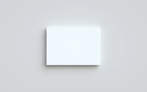 A5 Flyer / Brochure Mock-Up - One Stack of Flyers. 3D Illustration Stock Illustration