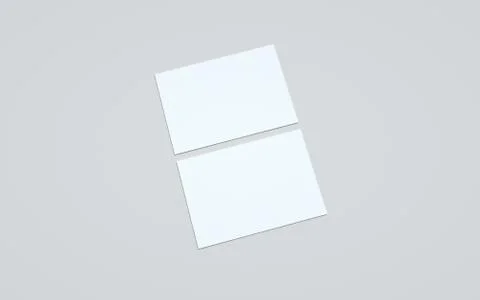 A5 Flyer / Brochure Mock-Up - Two Flyers. 3D Illustration Stock Illustration