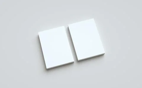 A5 Flyer / Brochure Mock-Up - Two Stacks of Flyers. 3D Illustration Stock Illustration