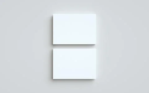 A5 Flyer / Brochure Mock-Up - Two Stacks of Flyers. 3D Illustration Stock Illustration