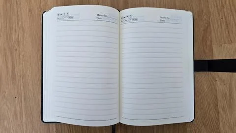 A5 Lined Paper Book Stock Photos