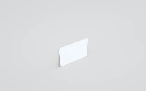 A6 Flyer / Brochure Mock-Up - One Flyer Against Wall Background. 3D Illustrat Stock Illustration