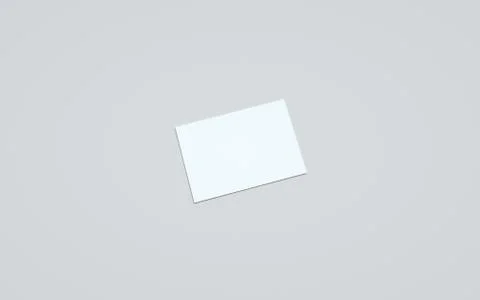 A6 Flyer / Postcard / Invitation Mock-Up - One Flyer. 3D Illustration Stock Illustration