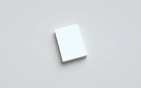 A6 Flyer / Postcard / Invitation Mock-Up - One Stack of Flyers. 3D Illustrati Stock Illustration