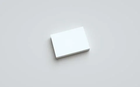 A6 Flyer / Postcard / Invitation Mock-Up - One Stack of Flyers. 3D Illustrati Stock Illustration