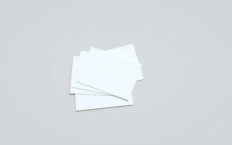 A6 Flyer / Postcard / Invitation Mock-Up - Multiple Flyers. 3D Illustration Stock Illustration