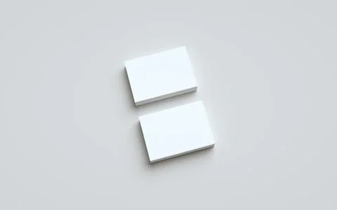 A6 Flyer / Postcard / Invitation Mock-Up - Two Stacks of Flyers. 3D Illustrat Stock Illustration