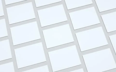 A6 Flyer / Postcard / Invitation Mock-Up - Multiple Flyers. 3D Illustration Stock Illustration