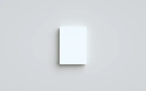 A6 Flyer / Postcard / Invitation Mock-Up - One Stack of Flyers. 3D Illustrati Stock Illustration