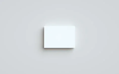 A6 Flyer / Postcard / Invitation Mock-Up - One Stack of Flyers. 3D Illustrati Stock Illustration