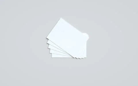A6 Flyer / Postcard / Invitation Mock-Up - Multiple Flyers. 3D Illustration Stock Illustration