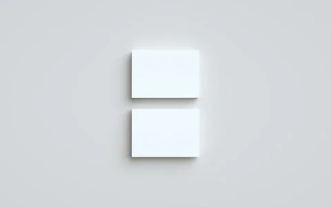 A6 Flyer / Postcard / Invitation Mock-Up - Two Stacks of Flyers. 3D Illustrat Stock Illustration