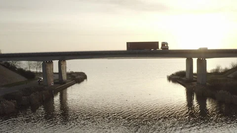 A6 Lemmer - Joure 스톡 동영상 121142661