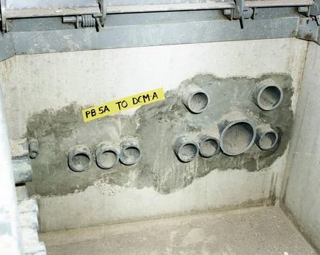 A841316 SAFEGUARD PULL BOX CABLE ROUTING JEFF EVERETT (Project Engineer) N... Stock Photos