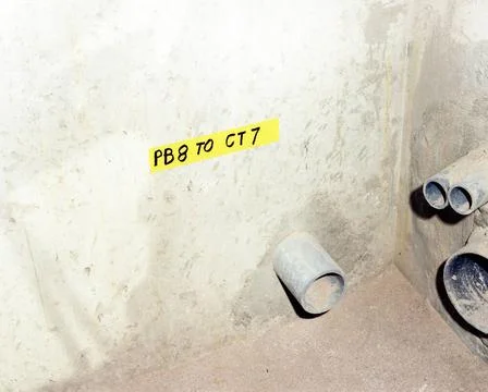 A841322 SAFEGUARD PULL BOX CABLE ROUTING JEFF EVERETT (Project Engineer) N... Stock Photos