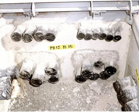 A841342 SAFEGUARD PULL BOX CABLE ROUTING JEFF EVERETT (Project Engineer) N... Stock Photos