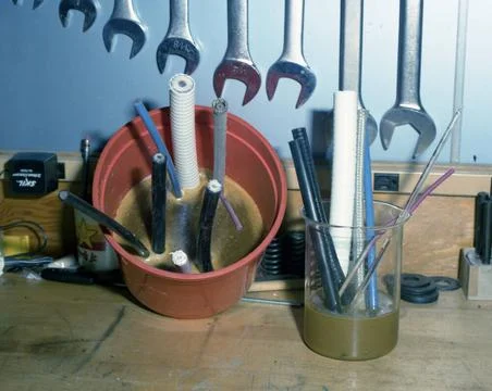 A88494 GENERAL TEST POTTING COMPOUND EXPERIMENT BAFF (PROJECT ENGINEER) AP... Stock Photos