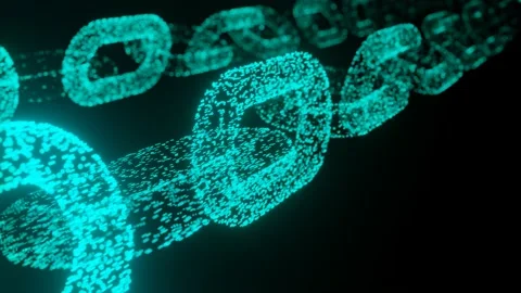 AA-40 Block chain concept. Stock Footage 171153355