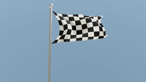 AA-40-Checkered racing flag. Stock Footage 171558439