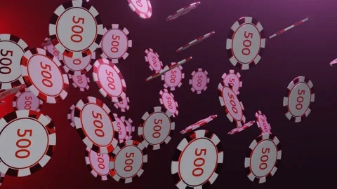 AA-40 Many poker chips. Stock Footage 171153341