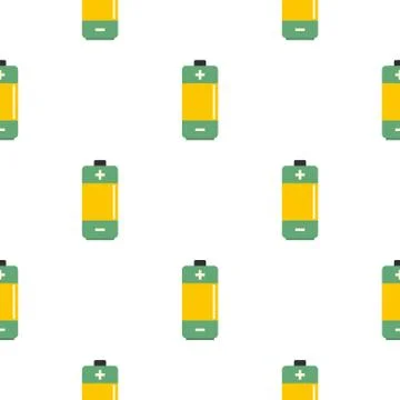 AA Alkaline battery pattern seamless 库存插图