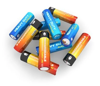 AA batteries Illustrazione stock