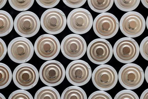 AA Batteries Macro Close Up Background Power Energy Technology Stock Photos