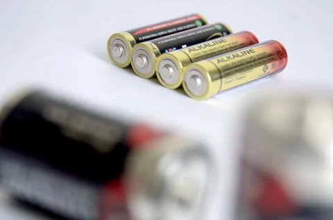 AA batteries Stock Photos