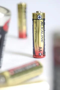 AA batteries Stock Photos